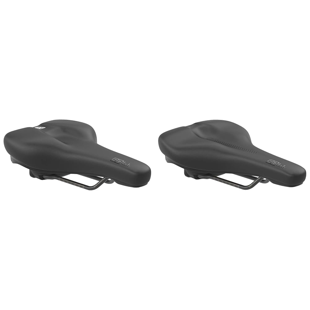 SQlab Unisex – Erwachsene 602 M-d Active 2.1 Fahrradsattel Schwarz 14 cm Bundle mit Fahrradsattel, S