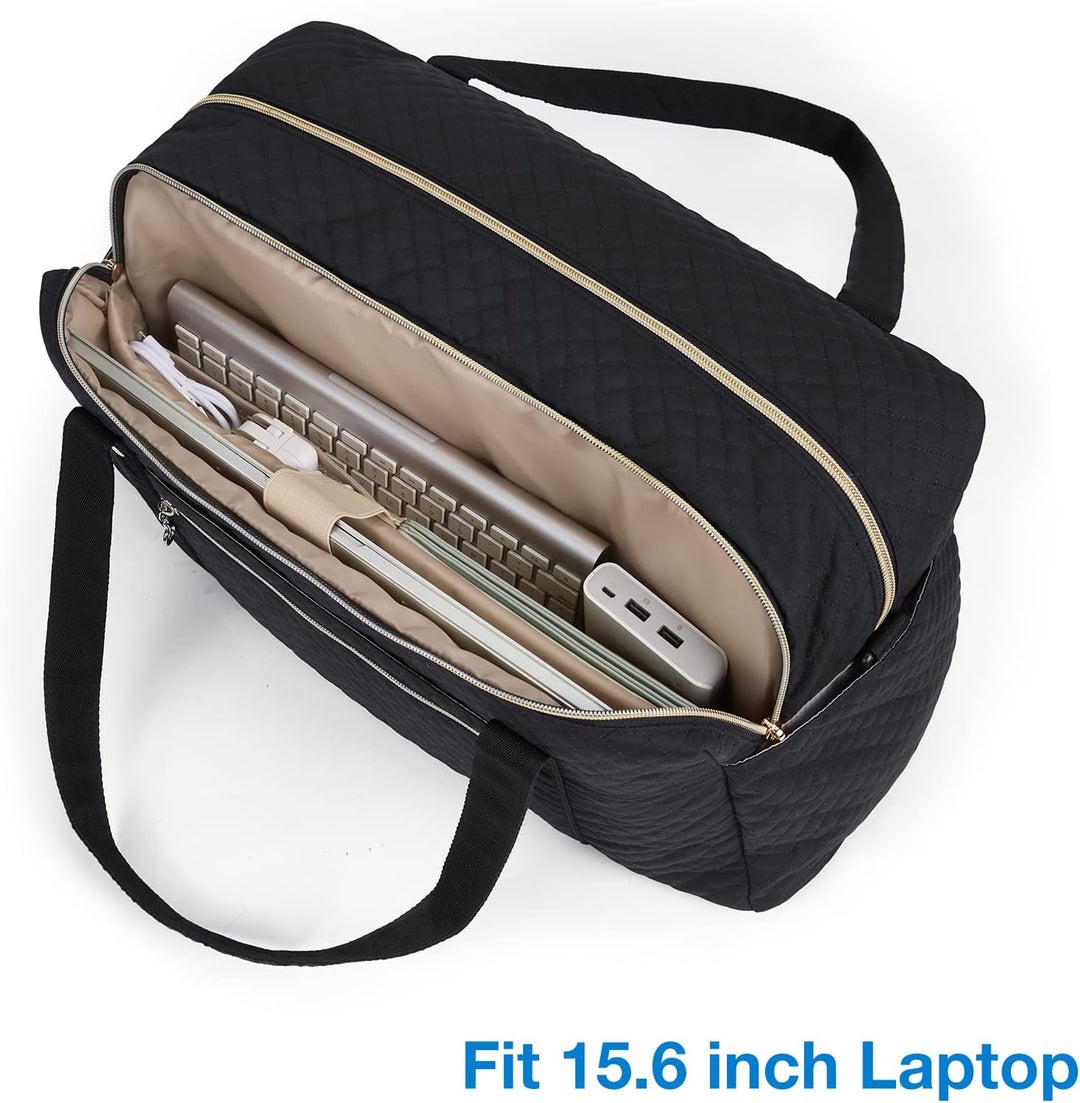 BAGSMART Reisetasche Handgepäck, Weekender Damen Overnight Bag Grosse Tragetasche mit Schuhtasche, L