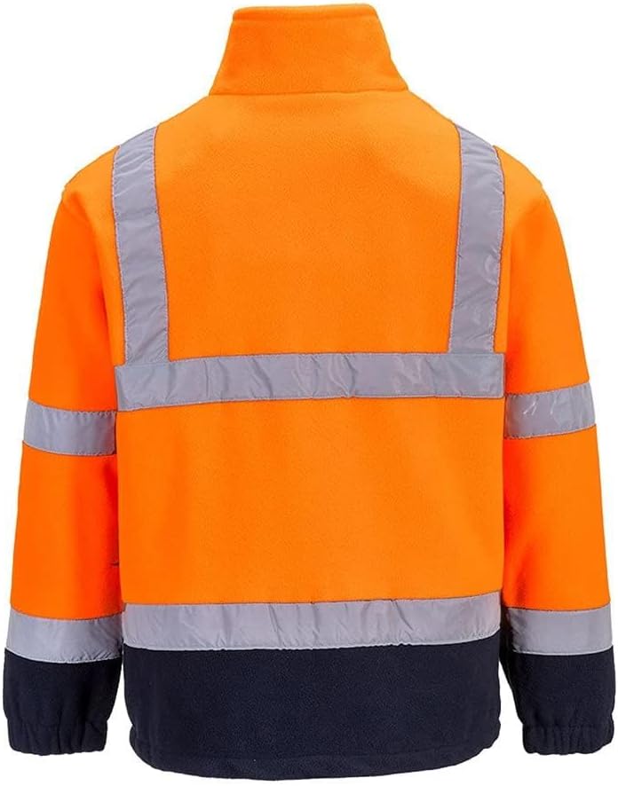 Portwest Hochsichtbare zweifarbige Fleece-Jacke, Farbe: orange, Grösse: XXXL, F301ONRXXXL 3XL orange