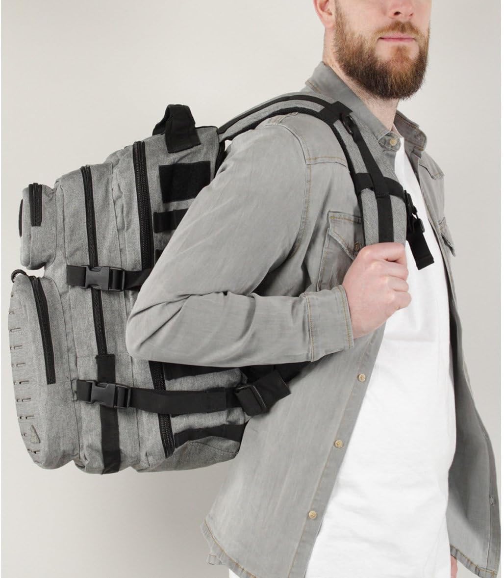 ARES - Sac à dos 40 L Baroud BOX - A.R.E.S - Gris LIGHT GREY