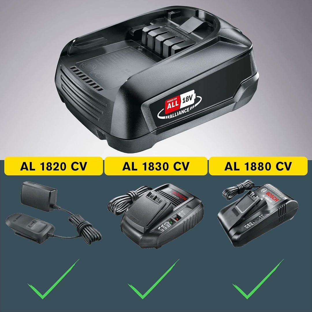 Rapid Bosch Akku 18V 2,5 Ah Power For All, 18V PBA Batterie für Alle P4A Akkuwerkzeuge von Bosch, Ga