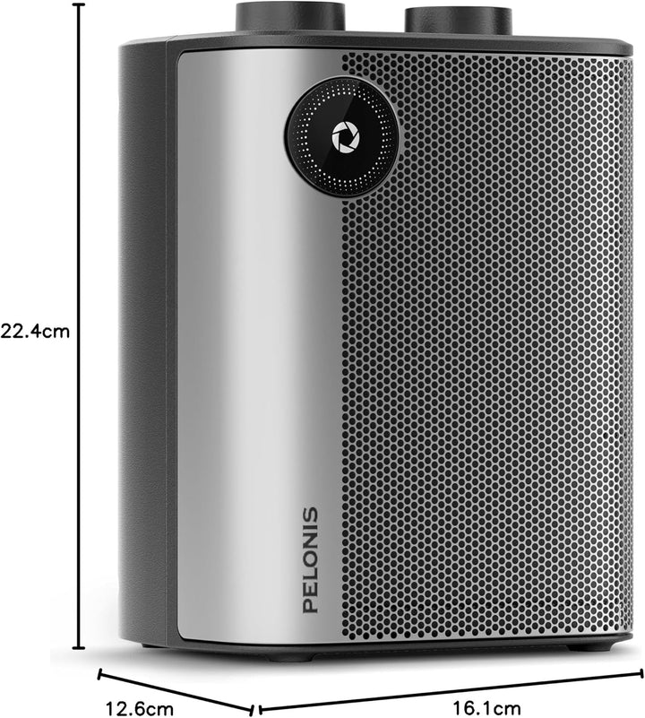 PELONIS Keramik Heizlüfter Mini 2000W, 2S Schnellheizung, 3 Stufen + Lüfter, Überhitzungs- & Kippsch