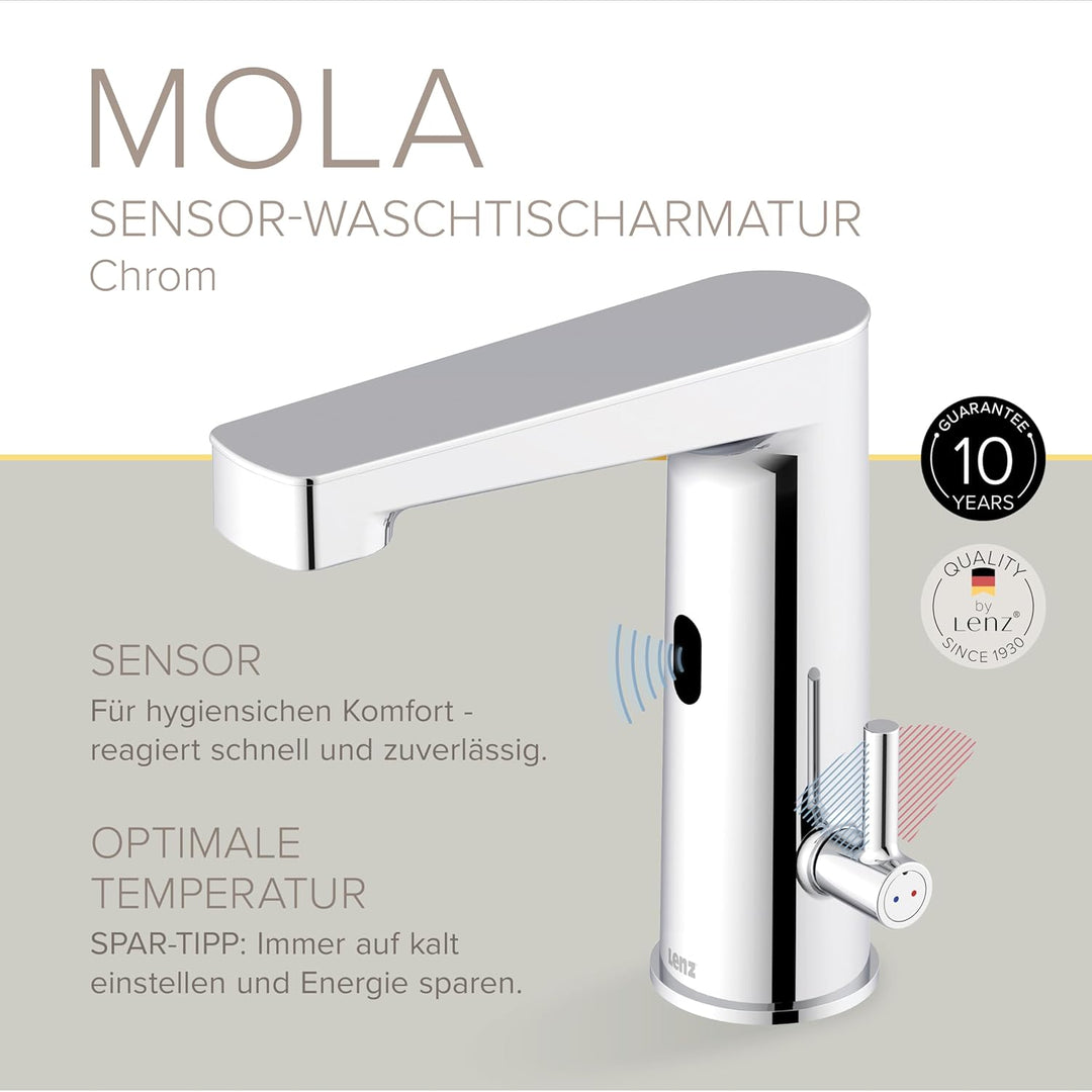 Lenz MOLA Sensor Waschtischarmatur chrom 46020502
