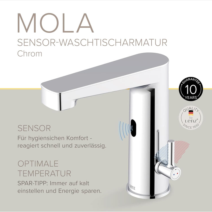 Lenz MOLA Sensor Waschtischarmatur chrom 46020502