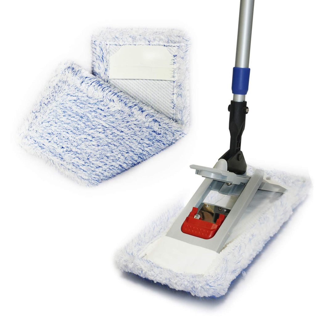 Putzen wie die Profis Bodenwischer-Set Twister 40cm | Wischmop + Teleskopstiel 170 cm + Microfaserbe