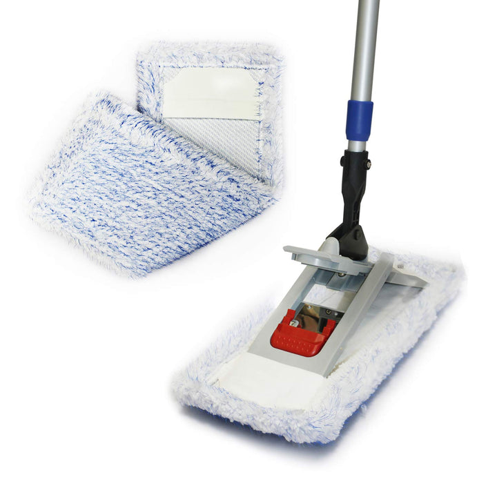 Putzen wie die Profis Bodenwischer-Set Twister 40cm | Wischmop + Teleskopstiel 170 cm + Microfaserbe