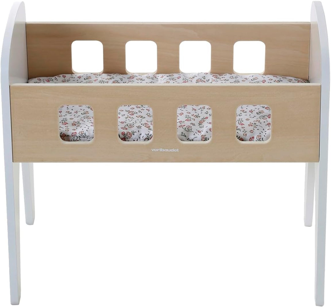 VERTBAUDET Puppenbett aus FSC-Holz, Weiss, TU Weiss Sie, Weiss Sie