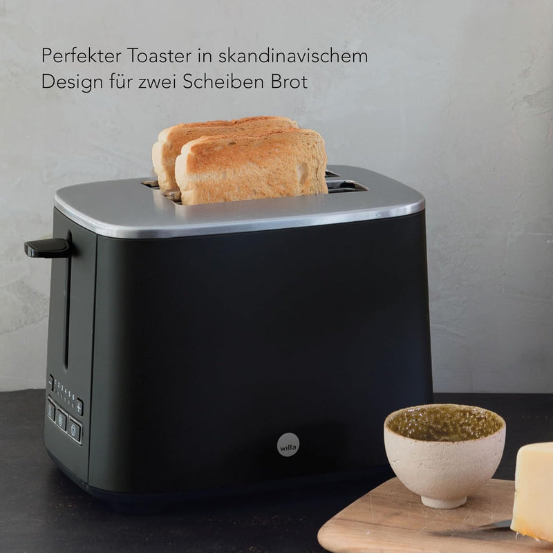 Wilfa CLASSIC Toaster - aus Edelstahl, verstellbare Hitzeeinstellungen mit Auftau-, Wiederaufheiz- u