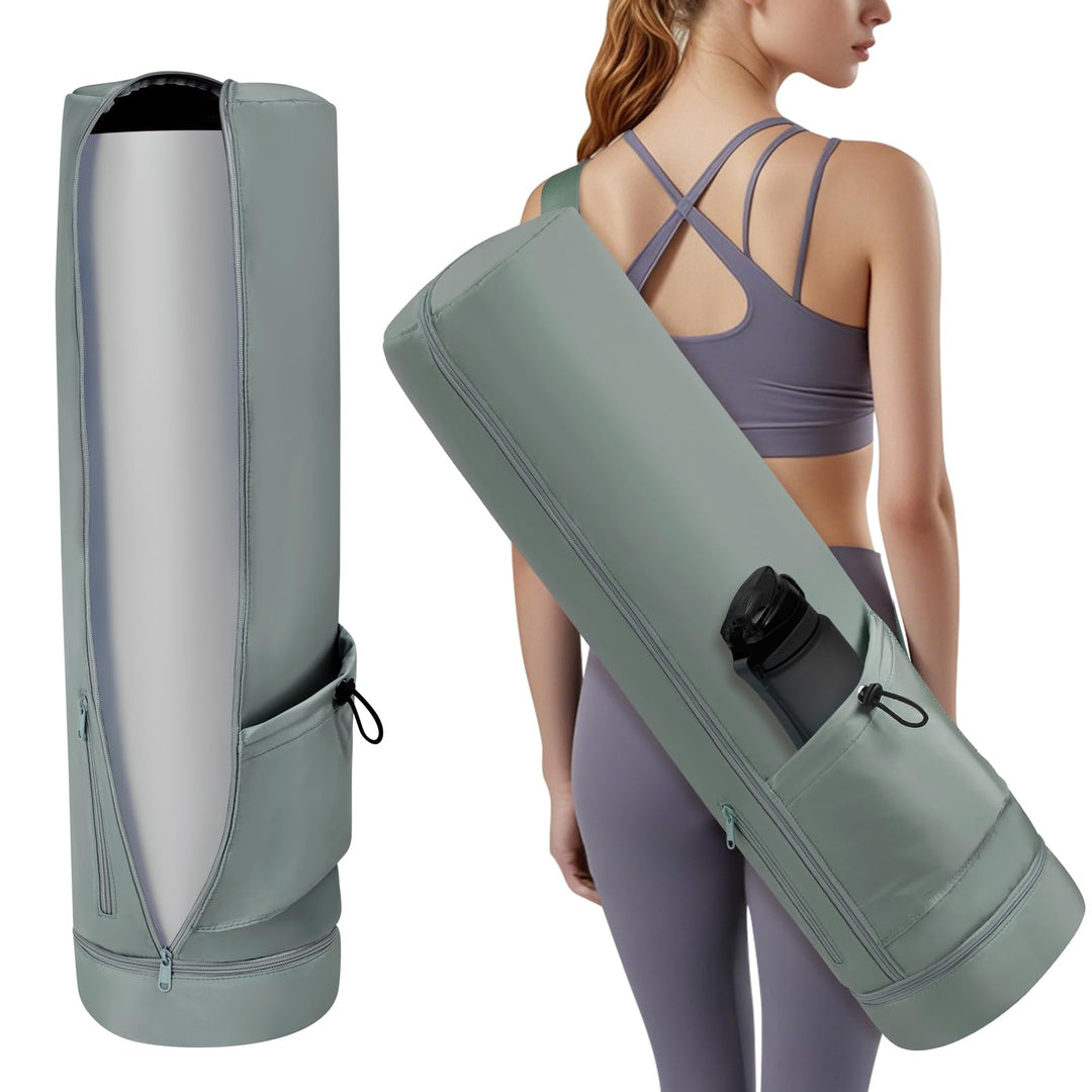 Yogatasche, Yogamatte Tasche, Sporttasche Damen mit Nassfach & Flaschentasche, Verstellbarer Schulte