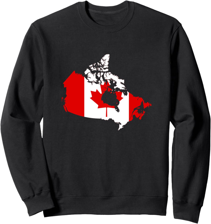 Kanada Kartenflagge Sweatshirt