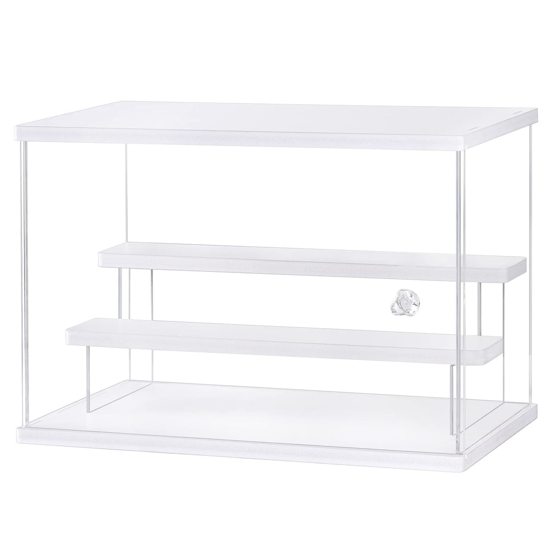 LileZbox Acryl-Display-Feld, Transparentes Display-Feld mit Anzeigeständer(31.5x18x21.8 cm 12.5 X 7