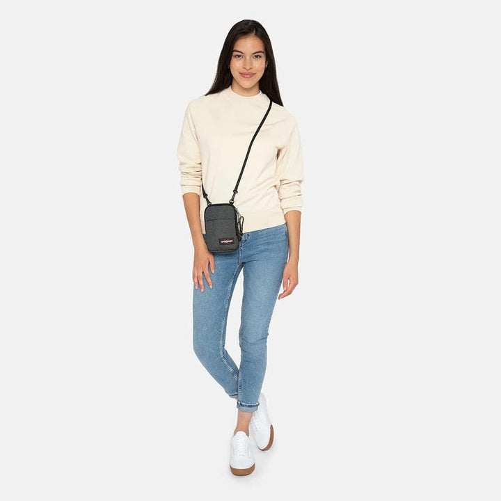 EASTPAK Unisex Buddy Umhängetasche (1er Pack) Einheitsgrösse Black Denim, Einheitsgröße Bl
