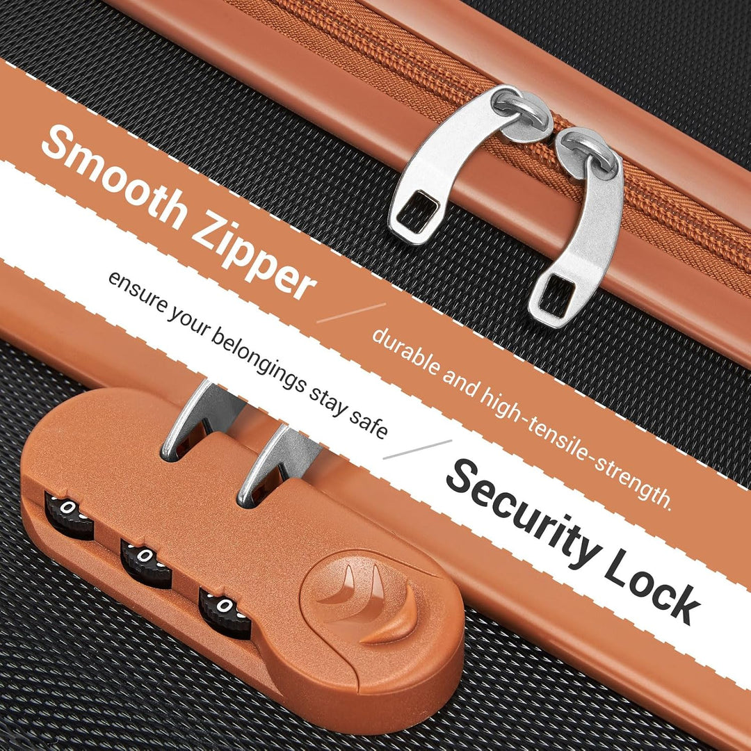KONO Kleiner Koffer Handgepäck Hartschalenkoffer für Easyjet Handgepäck 45x36x20 cm, Leicht Reisekof