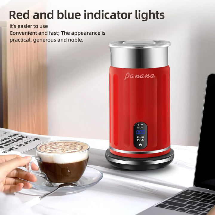 Panana Elektrische Milchaufschäumer 4 in 1 - Automatische Milchaufschäumer, Milchdämpfer mit einem F