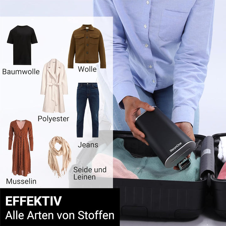 STEAMONE - Steamer Dampfglätter 2000 W 35 g/min – tragbares Bügeleisen – Kapazität 80 & 150 ml – ent
