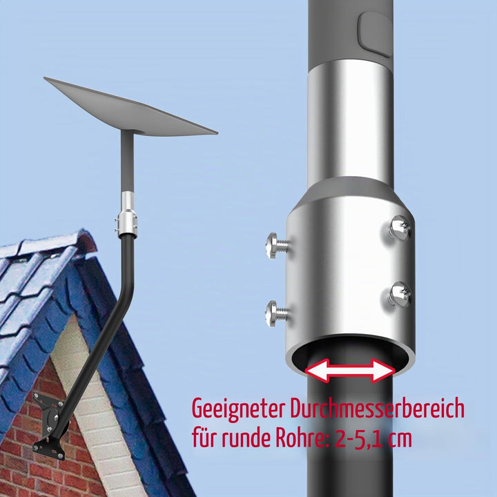 Starlink Rohradapter, entworfen für Starlink Second-Gen Dish, Mast Reducer Joint 2.0" Rohradapter, g
