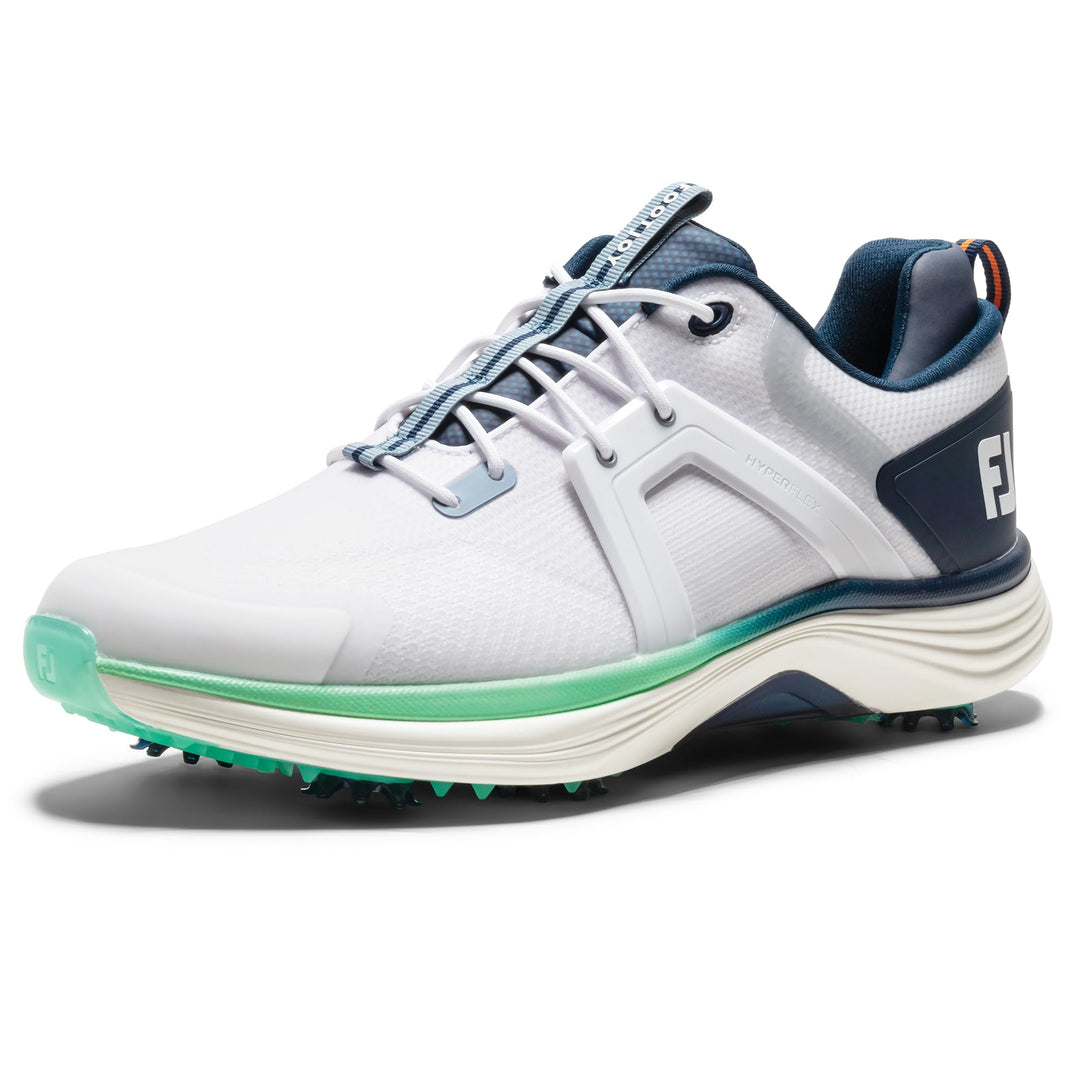 FootJoy Herren Hyperflex Carbon Previous Season StyleGolfschuh 40 EU Weiss Peacoat Aquamarin, 40 EU