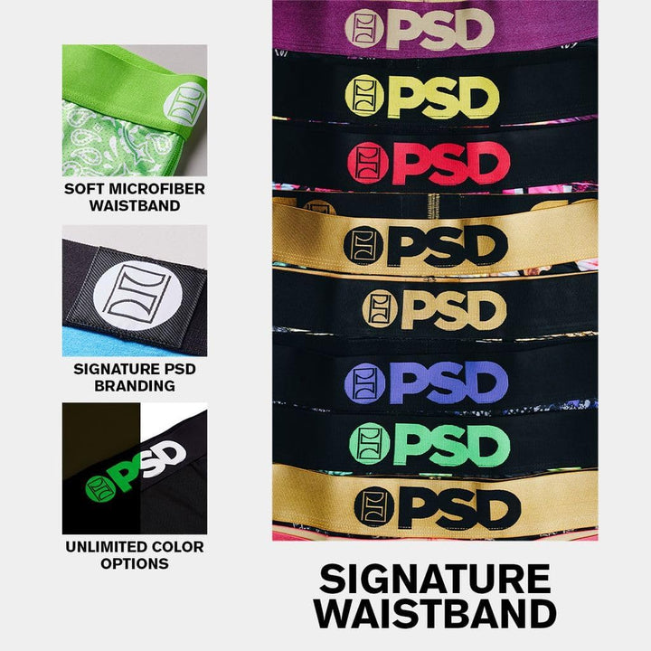 PSD | Herren-Boxershorts – Rich Tiger | Elastischer Mikrofaserbund | Atmungsaktiver Mikromesh-Einsat