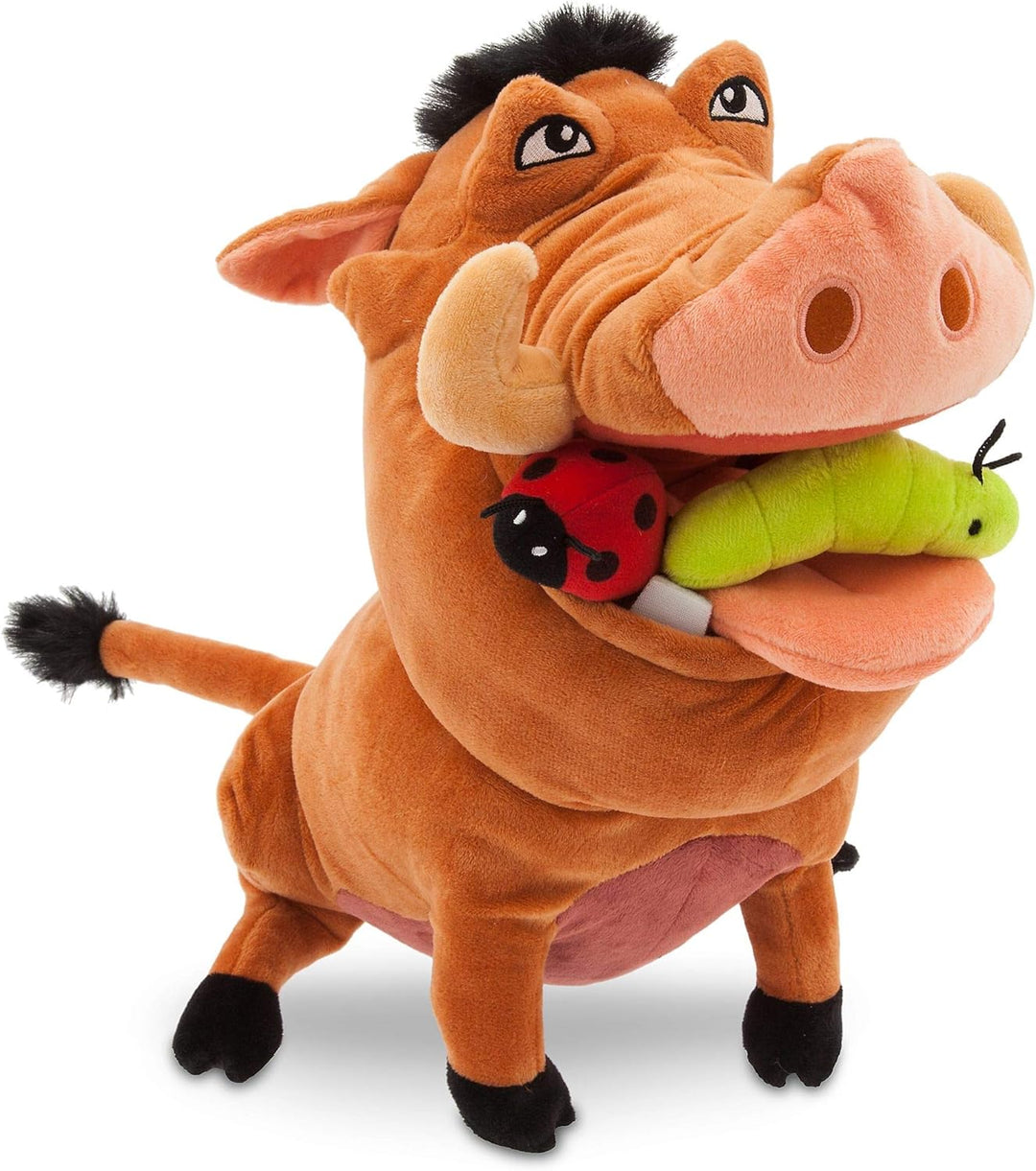 Disney Store Pumbaa Medium Soft Plush Toy, The Lion King, 33cm/12, Cuddly Character with Embroidered