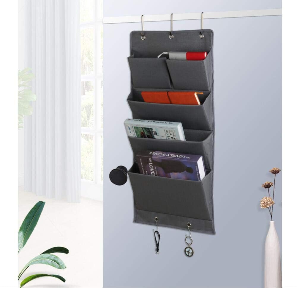 Hängeorganizer Tür Schrank Organizer aus Oxford Tuch Faltbar Hängeregal mit 5 Haken für Handtücher H