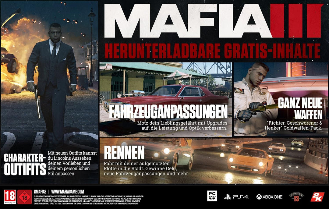 Mafia III - [PlayStation 4] PlayStation 4 Standard Disk, PlayStation 4 Standard Disk