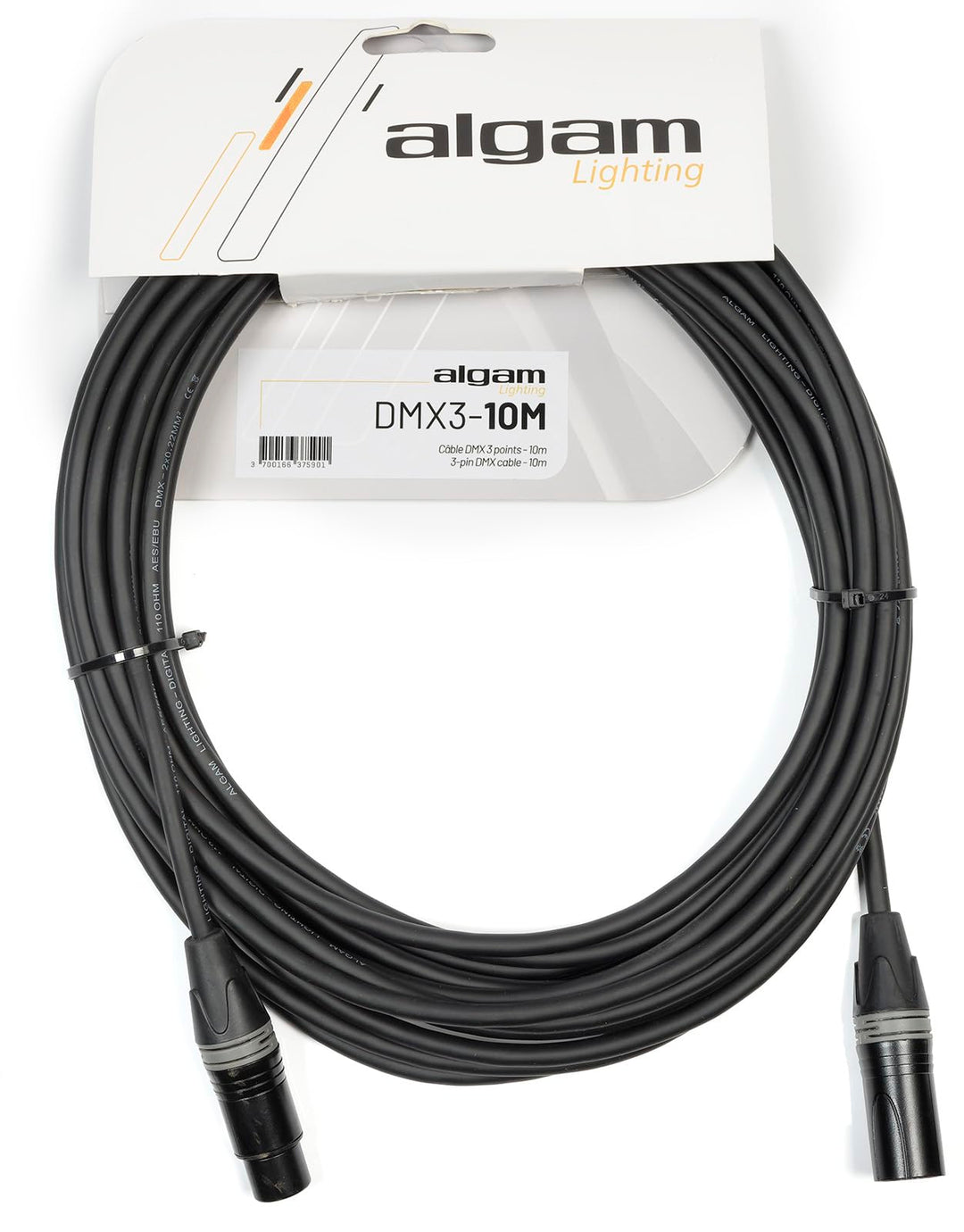 Algam Lighting DMX-Kabel 3-polig, 10 m