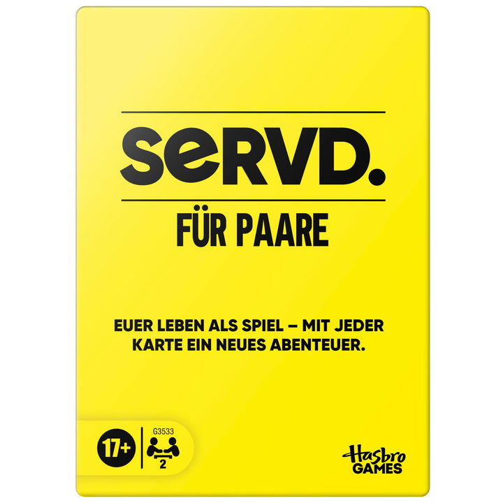 Hasbro Gaming SERVD Spiel für Paare – Das witzige Real-Life Kartenspiel für Partner – lustiges Gesch