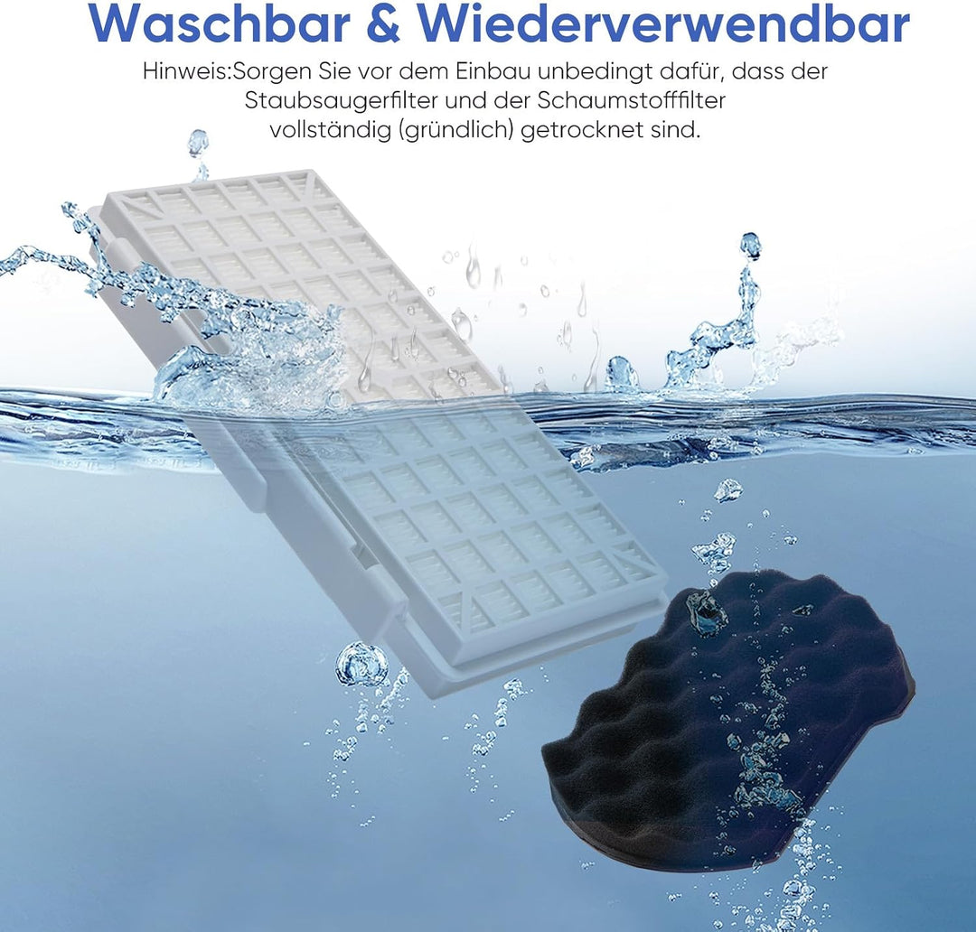 Filter Zubehör für Bosch Bodenstaubsauger Beutellos Serie 6 BGC41XALL / BGC41XSIL / BGC41LSIL / BGC4