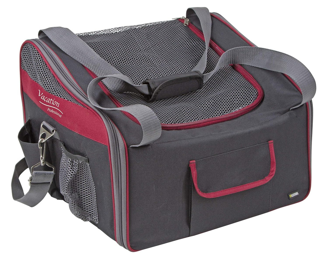 Kerbl 80594 Autositztasche Axion, 41 x 34 x 30 cm, schwarz/rot