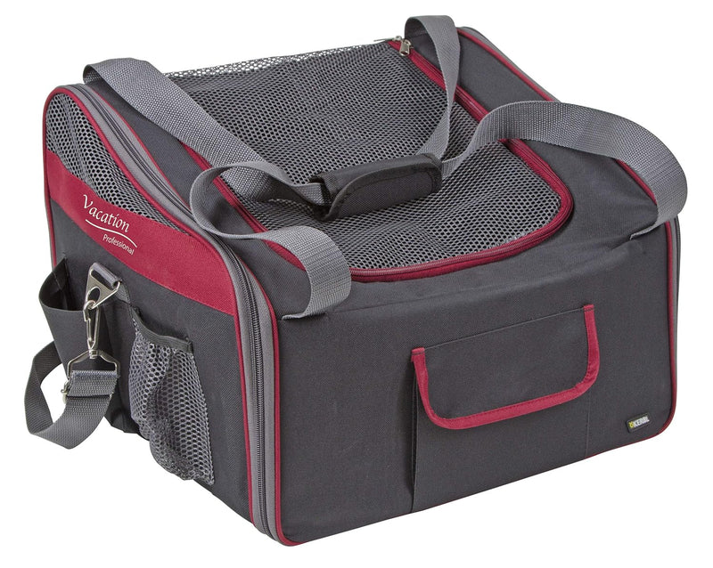 Kerbl 80594 Autositztasche Axion, 41 x 34 x 30 cm, schwarz/rot