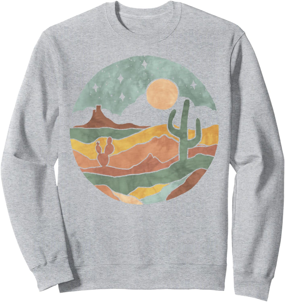 Trendy Watercolor Desert Sweatshirt