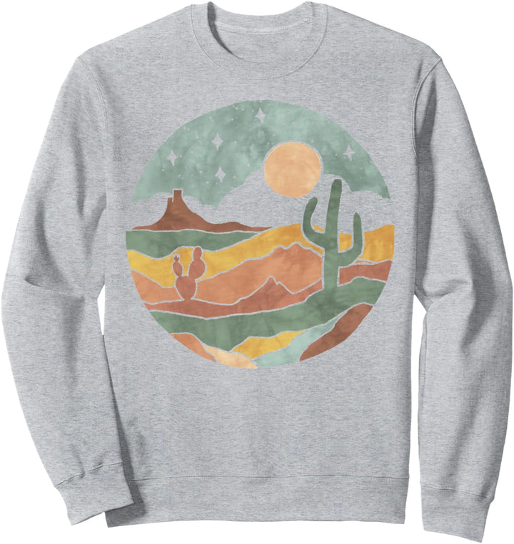 Trendy Watercolor Desert Sweatshirt