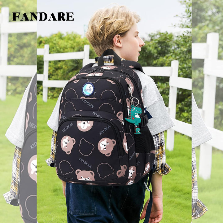 FANDARE Kinderrucksack für 1-3 Jährige Kindergartenrucksack Nylon Schulranzen Mädchen Junge Schulran