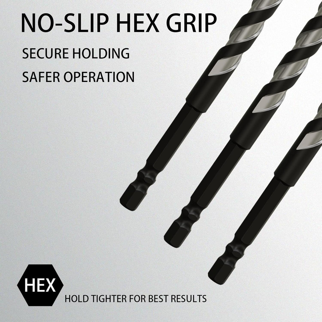 Fliesenbohrer Set 10 tlg 3-12mm, Glasbohrer Set, power bit bohrer, Fliesenbohrer für Fliesen, Kerami
