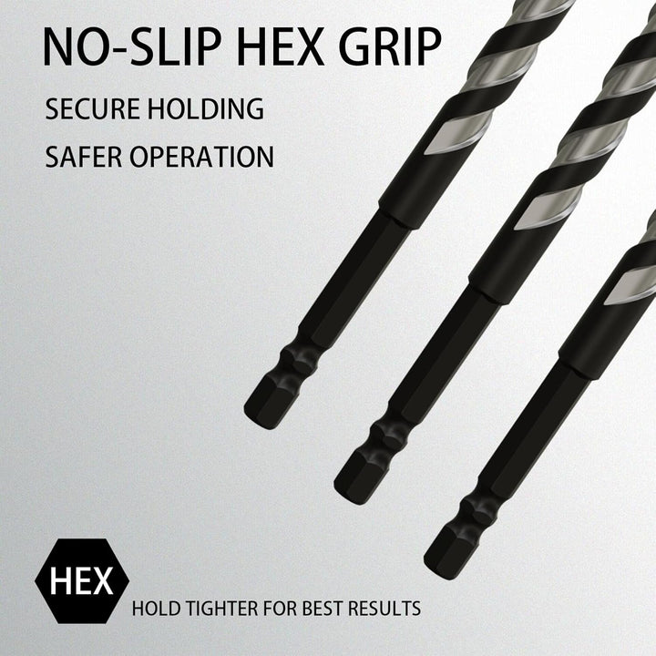 Fliesenbohrer Set 10 tlg 3-12mm, Glasbohrer Set, power bit bohrer, Fliesenbohrer für Fliesen, Kerami