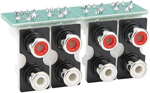 LiebeWH Audioeingangsschaltermodul, 4-Wege-Signalauswahlverstärkerrelais DC 7V-30V, AC 6V-20V