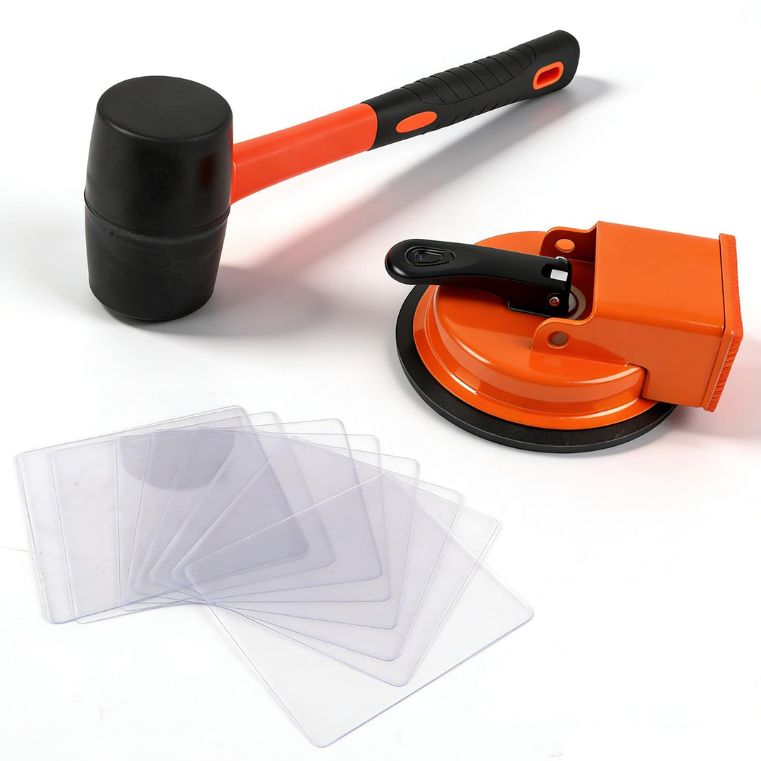 Bodenspalt-Befestigungswerkzeug mit Gummihammer, 13,5 cm Saugnapf, robustes Holzboden-Reparaturwerkz