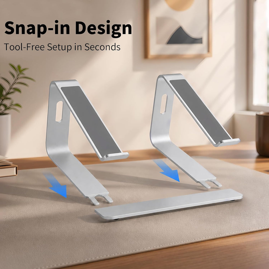 Orionstar Laptop Ständer, Ergonomischer Laptop Stand für Schreibtisch, Aluminium Laptop Halterung mi