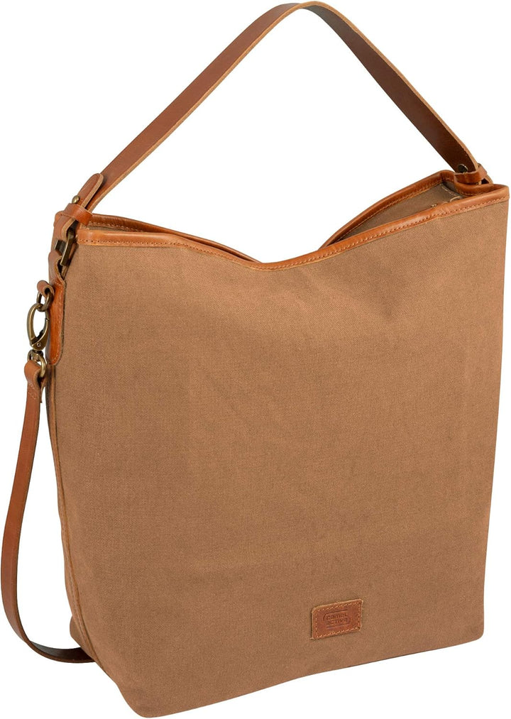 camel active Damen Nizza Schultertasche Beige, Beige
