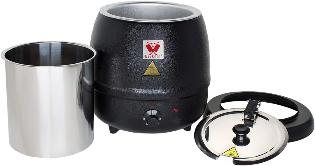 Beeketal 'SB600' Suppentopf 9 Liter mit herausnehmbarem Edelstahl Einsatz und kappbarem Deckel mit L