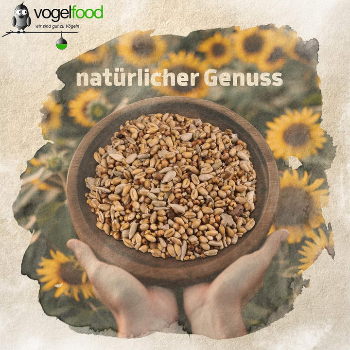 25 kg Schalenloses Streufutter Wildvogelfutter Sommerstreu Winterstreu Vogelfutter