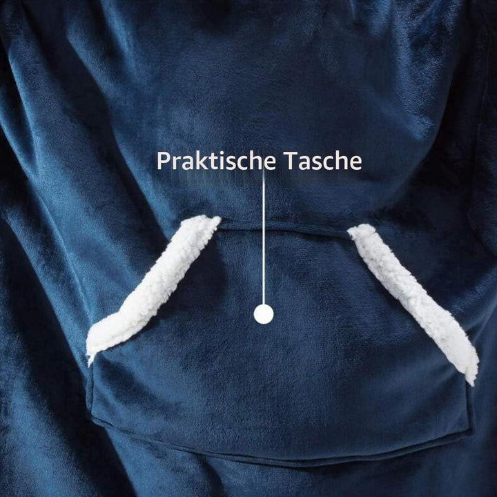 Shamdon Home Collection Oversize Hoodie Decke Damen, Unisex Kapuzenpullover, Riesen-Sweatshirt, Supe