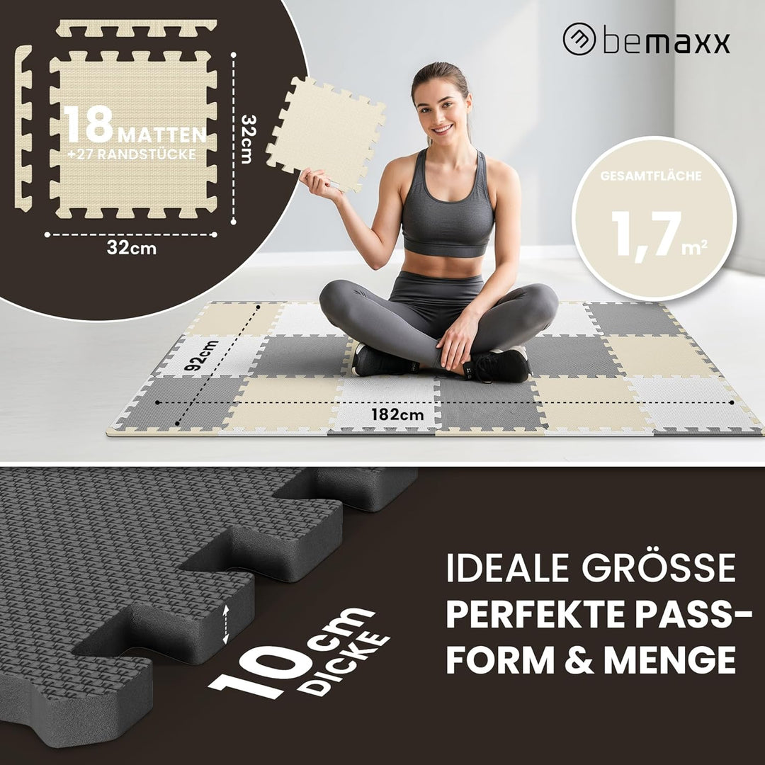 Schutzmatten Bodenschutzmatte Set Sportmatte Gymnastikmatte Puzzlematte: Puzzle Sportgeräte Matte Fi