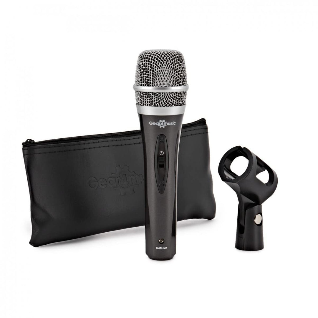 Gear4Music Dynamisches Gesangsmikrofon XLR mit Schalter