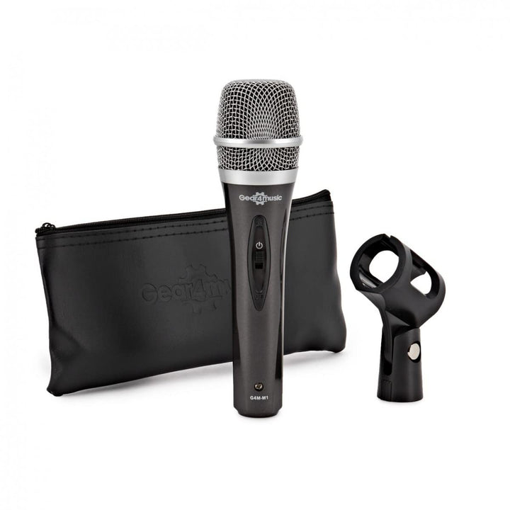 Gear4Music Dynamisches Gesangsmikrofon XLR mit Schalter