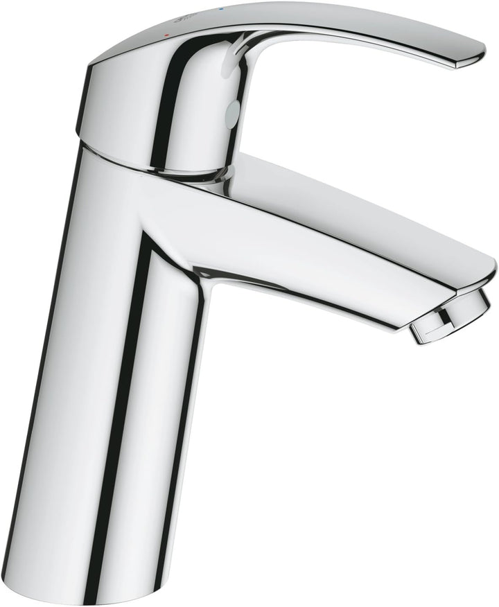 GROHE Eurosmart | Badarmatur - Waschtischarmatur | glatter Körper, M-Size | 2339510E, Silber M glatt