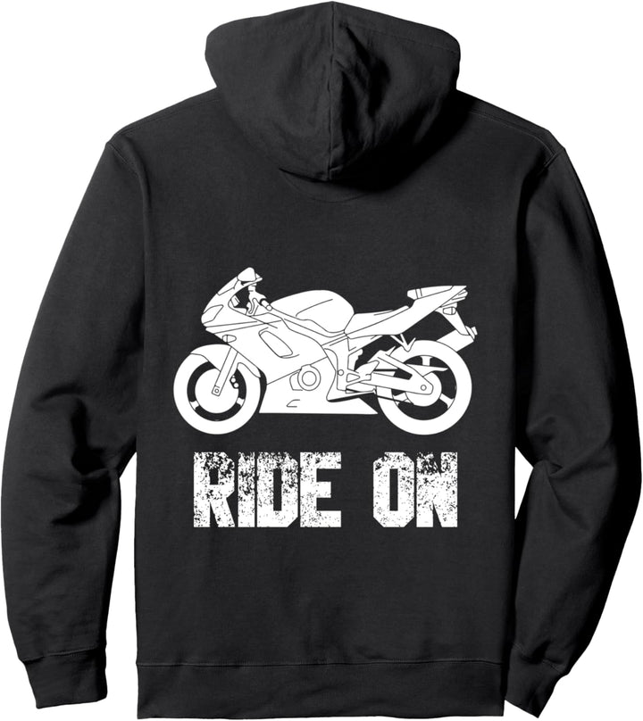 Motorrad Ride on Pullover Hoodie