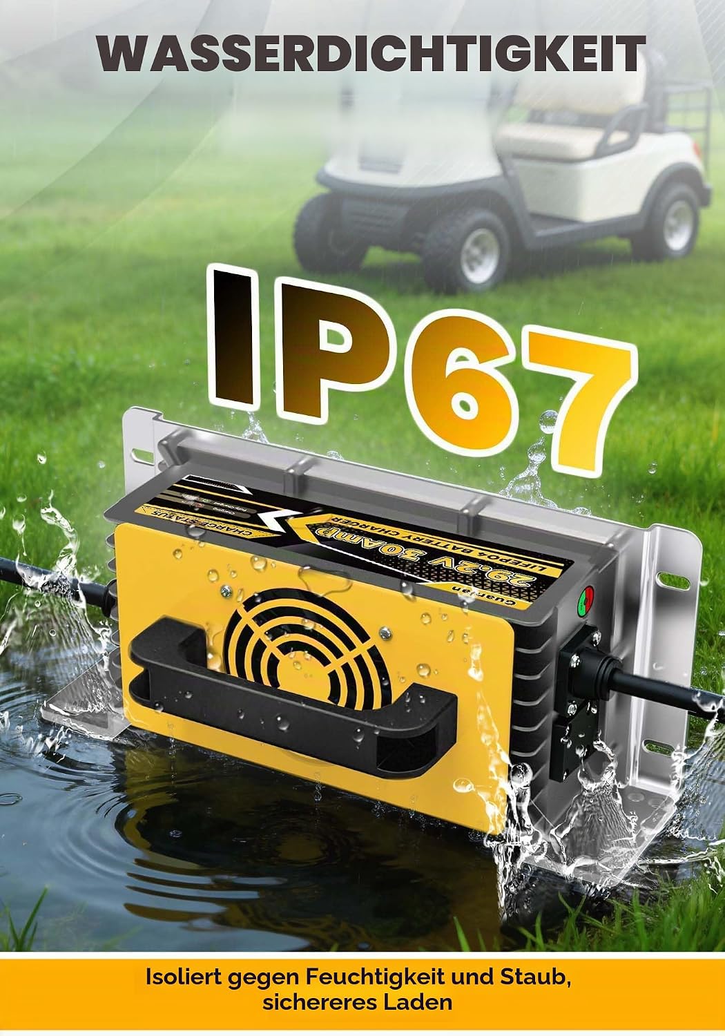 29,2V 30A Lithium Batterie Ladegerät für 24V(25,6V) LiFePO4 Batterie, 24V AC-DC Lithium LiFePO4 Batt
