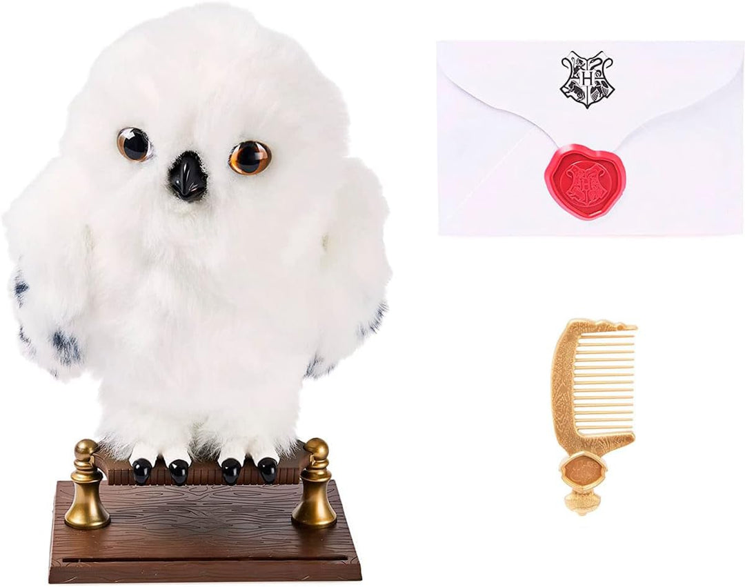 Wizarding World Harry Potter - Interaktive Plüsch-Eule Hedwig mit über 15 Geräuschen und Bewegungen