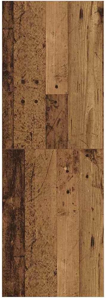 vidaXL TV-Schränk mit Regal Wandmontiert mit Speicher Altholz 37 x 37 x 107 cm Holzwerkstoff 107 cm